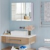 ChicFurnit Bathroom Vanity Mirrors Rectangle Frame Wall Mirror Storage Mirror Decorative Wall Mirrors for Bathroom, White, 31.5"*6"*23.5" - 3 of 4