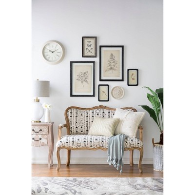 Set of 6 Black Framed Bird Paintings with Floating Effect