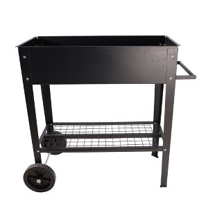 Mobile Metal Raised Garden Bed Cart with Legs - 1 of 4