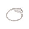 Adornia Rhodium Plated Adjustable Crystal Arrow Ring - 3 of 4