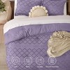 Bedsure | 3Pcs Comforter Bedding Set with Intricate Solid Embroidery - 2 of 4