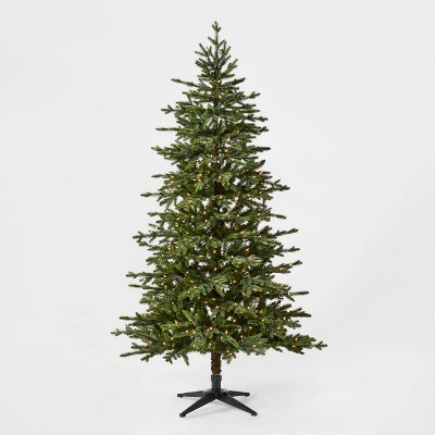 6.5ft Pre-lit Balsam Fir Artificial Christmas Tree Clear Lights with AutoConnect - Wondershop™