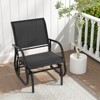 Tangkula Rocking Chair w/ Study Metal Frame Comfortable Single Glider Patio Chair - 2 of 4