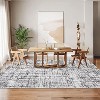 Washable Modern Abstract Area Rug with Non-Slip Backing, Soft Pearl Velvet Low-Pile Carpet, Non-Shedding Durable Indoor Rug for Living Room - 3 of 4