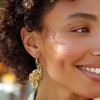 Ross-Simons Italian 18kt Gold Over Sterling Filigree Feather Drop Earrings - 2 of 3