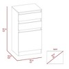 NicBex 2 Drawers Dresser for Bedroom with 1 Shelf and 1 Mirror,Chest of Drawers with Handle Free Design,Storage Dressers for Bedroom - 4 of 4