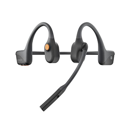 AfterShokz OpenComm Wireless Stereo Bone Conduction Bluetooth Headset with Noise Canceling