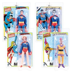Superman Retro 8 Inch Action Figures Series 1: Set of all 4 Figures - 1 of 4