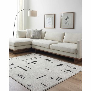 Hauteloom Winda Black & White Area Rug - 1 of 4