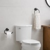 Itopfox 2 Piece Bathroom Accessories Set Oil Rubbed Bronze Towel Ring and Toilet Paper Holder Stainless Steel Wall Mount - 2 of 4