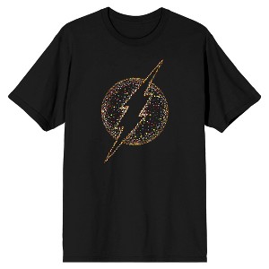 Flash Yellow Dots Logo Men's Black T-shirt - 1 of 1