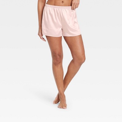 Women's Satin Pajama Shorts - Stars Above™ Soft Pink XS