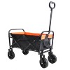 Aghana Digitals Compact Folding Mini Wagon - Lightweight 70kg Load Oxford Cloth Cart for Garden, - 2 of 4