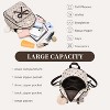 3-Pieces Girls Bowknot Fahsion Leather Backpack Backpack Purse for Women Rucksack - 4 of 4