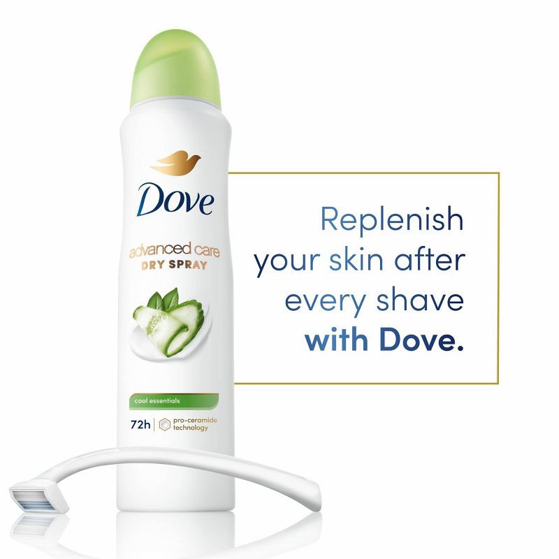 Dove Beauty Advanced Care Cool Essentials 48-Hour Women&#39;s Antiperspirant &#38; Deodorant Dry Spray, 5 of 14