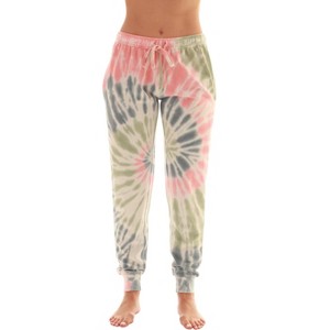 Just Love Loop Terry Tie Dye Jogger Pants for Women - 1 of 3
