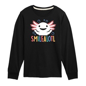 Boys' - Instant Message - Smilealotl Long Sleeve Graphic T-Shirt - 1 of 4