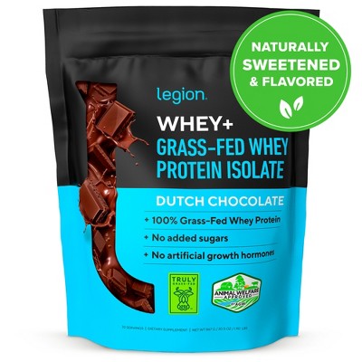 Legion Whey+ Whey Isolate Protein Powder, Dutch Chocolate, 30 Servings