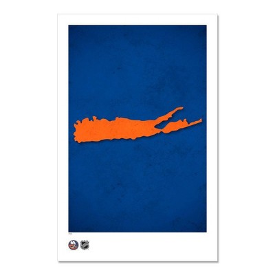 NHL New York Islanders Logo Art Poster Print