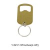Unique Bargains Bottle Opener Standard Bottle Opener Small Hand Clean Only Stainless Steel 1.22"x1.97" 1Pcs - 3 of 4