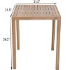 Christopher Knight Home Goleta Outdoor 39.5" Tall Acacia Wood Bar Height Table with Slatted Top - 3 of 4