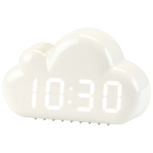REGALWOVEN Digital Cloud Design Adjustable Brightness Three Alarms Alarm Clock 5.9"L x 1.6"W x 3.5"H 1 Pc - 1 of 4