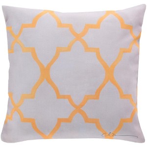 Mark & Day Muddy 20"H x 20"W Square Pillow Cover No Insert Coastal Yellow Throw Pillow - 1 of 2