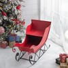 KWPZQEB Christmas Decorations Christmas - Metal Sleigh Decor, Distressed Festive Holiday Centerpiece for Home Office Party Decor - 2 of 4