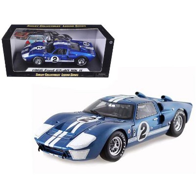 1966 Ford GT40 Mark II #2 Blue 12 Hours of Sebring 1/18 Diecast Car Model by Shelby Collectibles