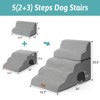 Wide Dog Stairs with Tunnel / 5-Step Foam Pet Ramp - 2 of 4