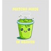 Matcha Made In Heaven Matcha Drink Women's Crew Neck Crop Top - 2 of 3