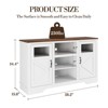 Modern Farmhouse LED TV Stand for TVs Up to 65 Inches - Stylish Entertainment Center with Open Shelves and Storage Cabinets, Ideal TV Console - 2 of 4