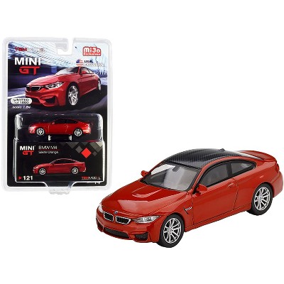 BMW M4 (F82) Sakhir Orange with Carbon Top Limited Edition to 1200 pieces Worldwide 1/64 Diecast Model Car by True Scale Miniatures