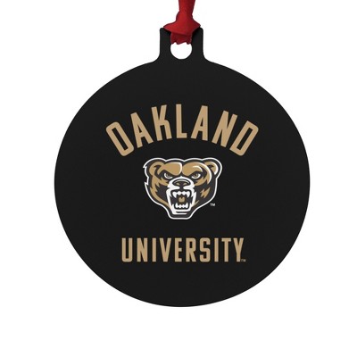 Oakland Golden Grizzlies Aluminum Holiday Christmas Tree Ornament
