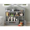 3-Tier Kids Bookshelf, Toy Storage Organizer with Motion Sensor Light, Wooden Book Shelf, Kids Book Rack for Kids Rooms, Classroom, Playing Room - 4 of 4