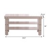 NicBex 35.5" Shoe Bench,Modern Ottoman with Storage Shelf for Living Room,Entryway - 3 of 4