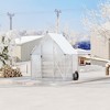 6X4FT Polycarbonate Greenhouse, Heavy Duty Aluminum Walk-In Greenhouses with Adjustable Roof Vent, Outdoor Plant Greenhouse for Garden - 2 of 4