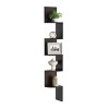 Hastings Home 5-Tier Floating Corner Shelf, Wall Shelves with Hidden Brackets to Display Décor, Books, Photos, More, Matte Espresso Brown - 2 of 4