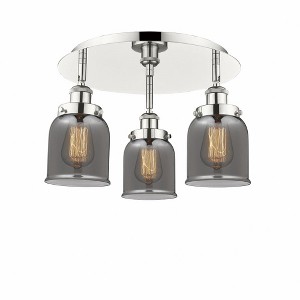 Bell - 3 Light Flush Mount In Art Deco Style-9.25 Inches Tall and 16.75 Inches Wide - 1 of 1