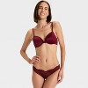 Women's Fashion Lace Thong Underwear - Auden™ Berry Red - 3 of 4