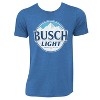 Adult Busch Light Heather Blue Round Logo Tee Shirt - 2 of 3