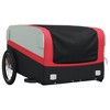 vidaXL Bike Trailer Black and Red 99.2 lb Iron 53.9 x 27.2 x 23.2" - 4 of 4
