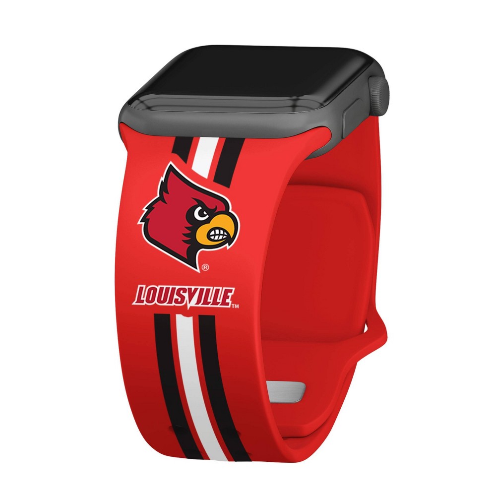 NCAA Louisville Cardinals Wordmark HD Apple Watch Band - 42/44/45/49mm Long