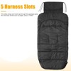 Itopfox Winter Stroller Cover - Universal Toddler Footmuff, Water Resistant Coral Fleece Baby Bunting Sleeping Bag for Strollers - 4 of 4
