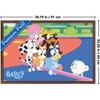 Trends International Bluey (2018) - Bluey and Friends See Saw Fun Framed Wall Poster Prints - 3 of 4