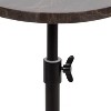 Kate and Laurel Engles Adjustable Marble Table and Plant Stand - 4 of 4
