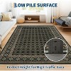Acekool Machine Washable Area Rug, Geometric Low Pile Non Slip Soft Carpet for Living Room, Bedroom, Farmhouse - 3 of 4