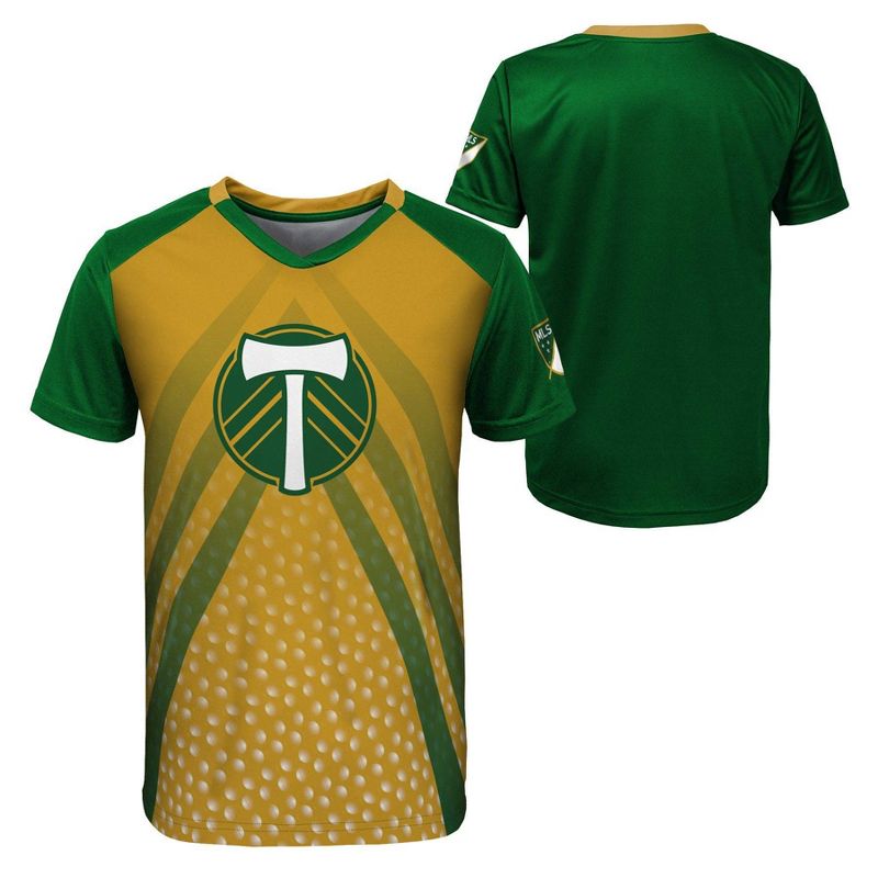 MLS Portland Timbers Boys&#39; Sublimated Poly Jersey, 1 of 4