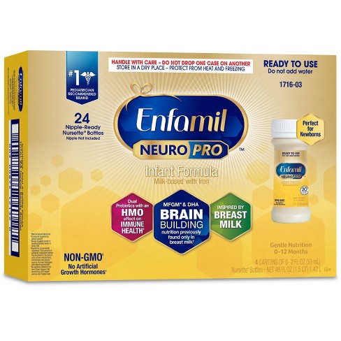 Enfamil Neuropro Infant Formula Ready To Use Bottles 24ct 2 Fl Oz Each Target