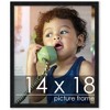 PosterPalooza | Classic Modern Black Picture Frame - UV Acrylic, Foam Board Backing, Hanging Hardware - 2 of 4